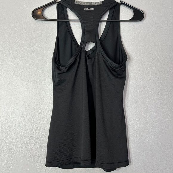 Adidas TechFit ClimaСool Athletic Tank Top Workout Racerback Performance Black S - Picture 2 of 5